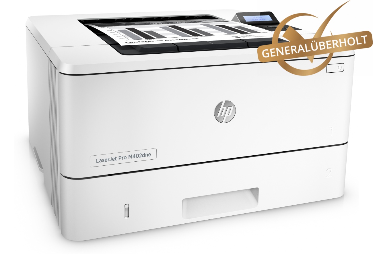 HP LaserJet Pro M402dne; ca. 31.200 gedruckte Seiten inkl. eingesetztem Toner
