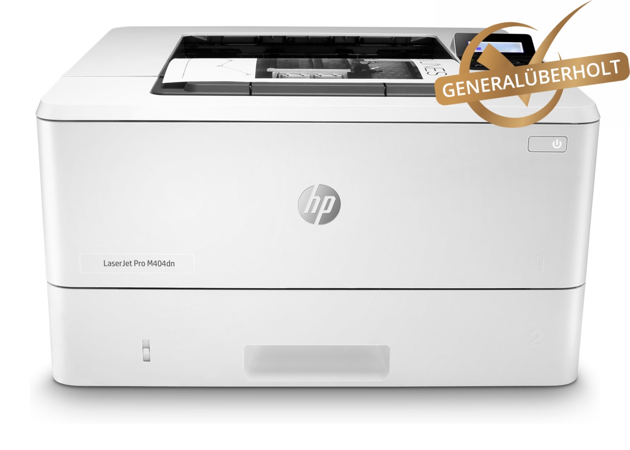 HP LaserJet Pro M404dn; ca. 22 gedruckte Seiten inkl. eingesetztem Toner