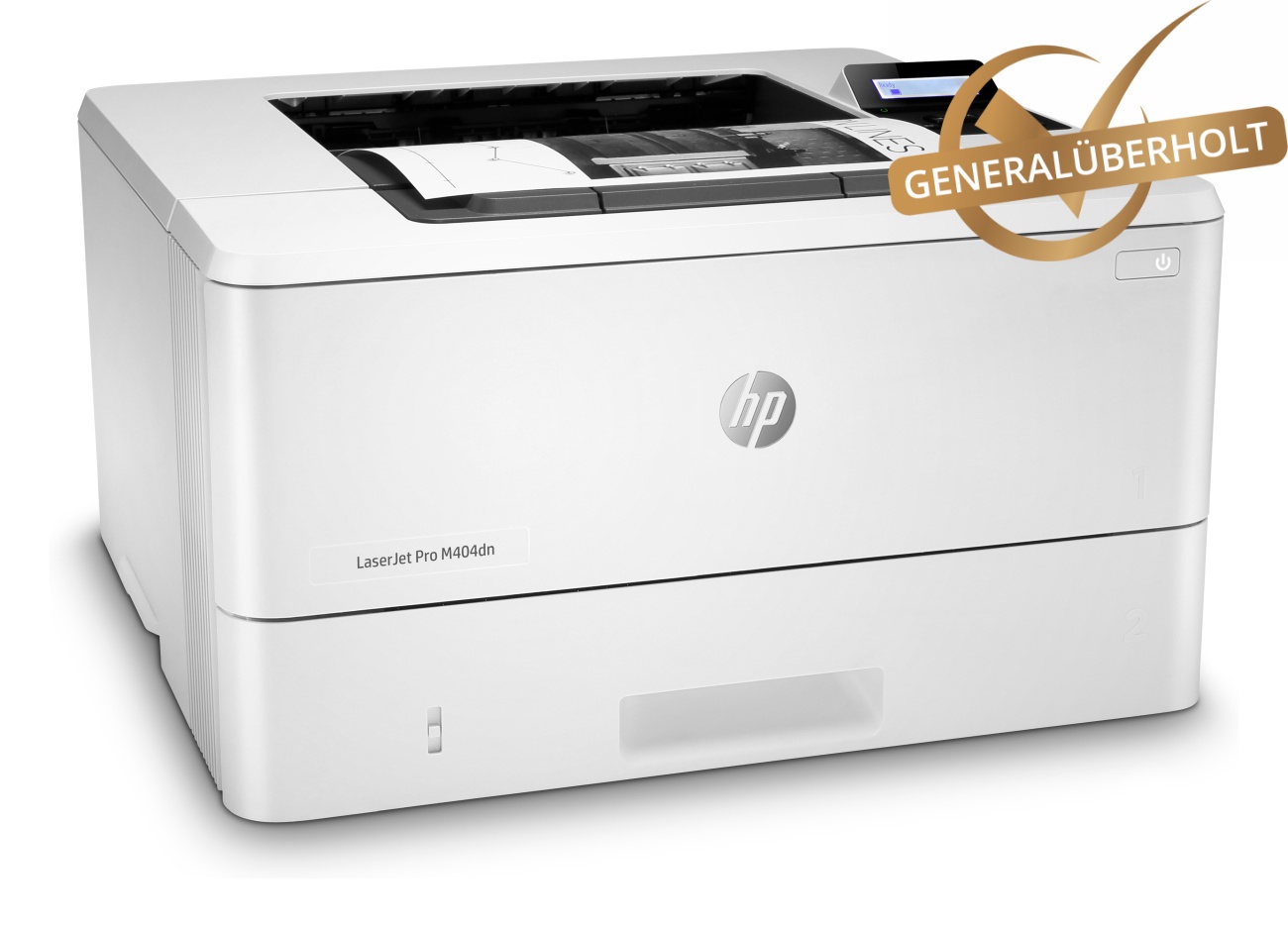 HP LaserJet Pro M404dn; ca. 22 gedruckte Seiten inkl. eingesetztem Toner